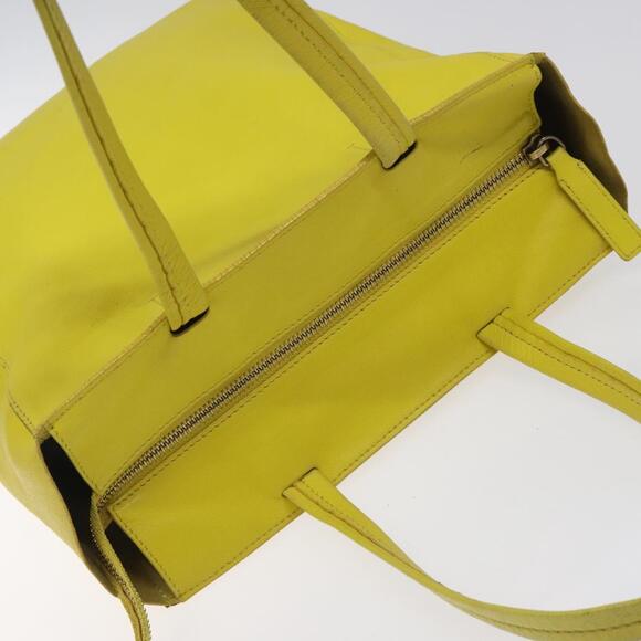 CELINE Hand Bag Leather Yellow - Picture 6 of 12